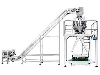 JW-BZD2 Semi-Automatic Packing Line,with 10 heads weigher